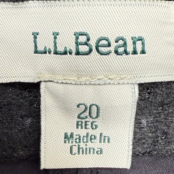 L.L BEAN Women's EUC Vista Comfort Trail Pants Dk. Gray/Black | Size 20 R - Picture 8 of 10